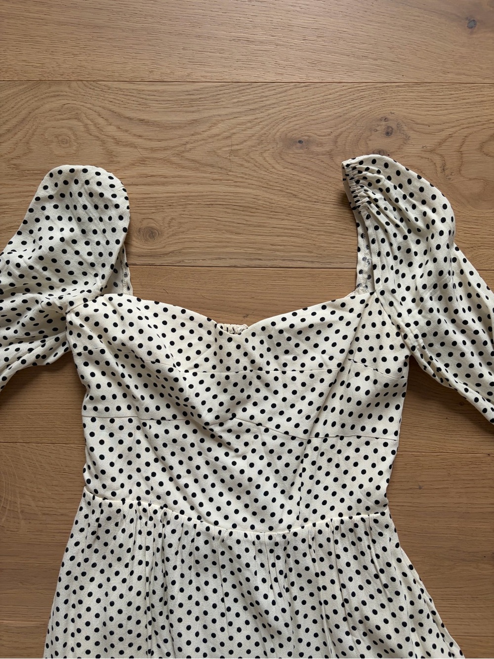 Reformation Inori Midi Dress - White polka dots - Picture 2 of 5